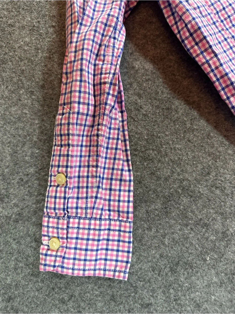 Ralph Lauren Pink & Blue Plaid Button-Down Shirt for Kids